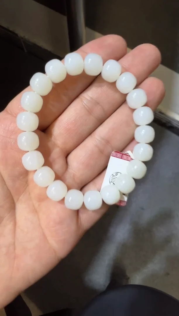 未镶嵌手串和田玉天泰白玉手串（产地直发）