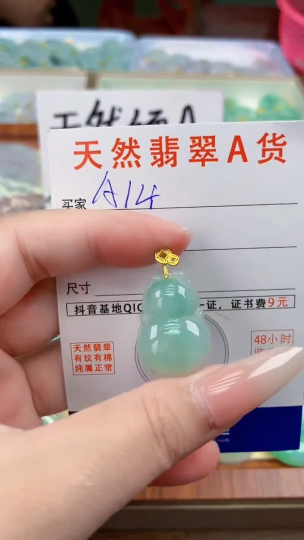 颈饰未镶嵌翡翠天然A货翡翠挂件