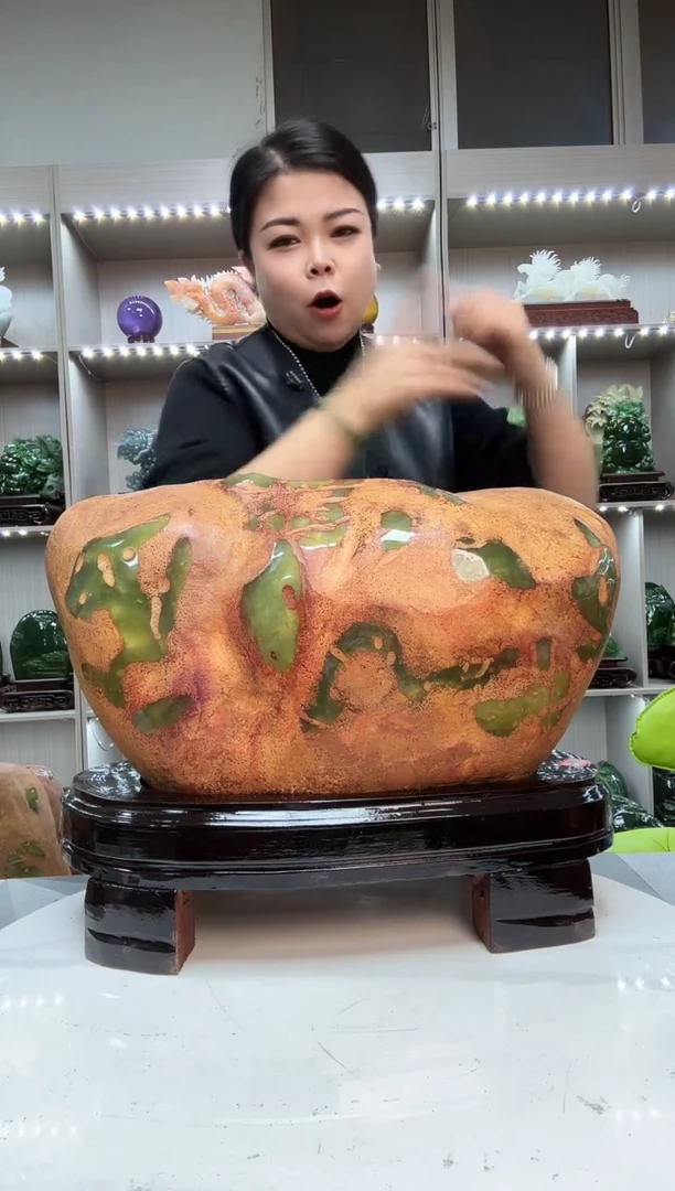 石材天然石材家居摆件博古架摆放