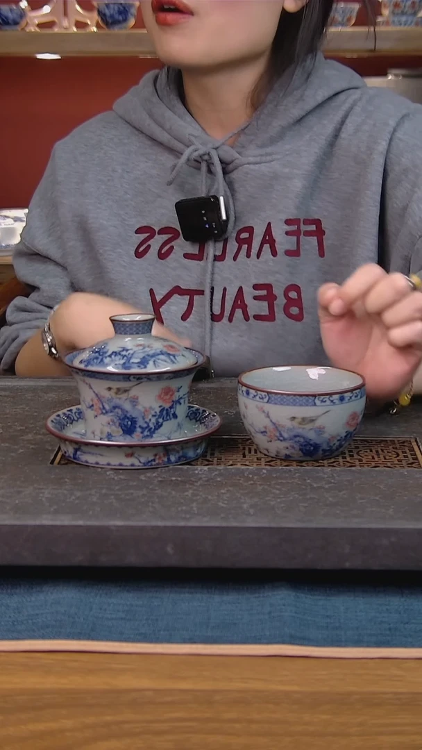 简装家用款2件套 老陶泥开片纹陶瓷茶具