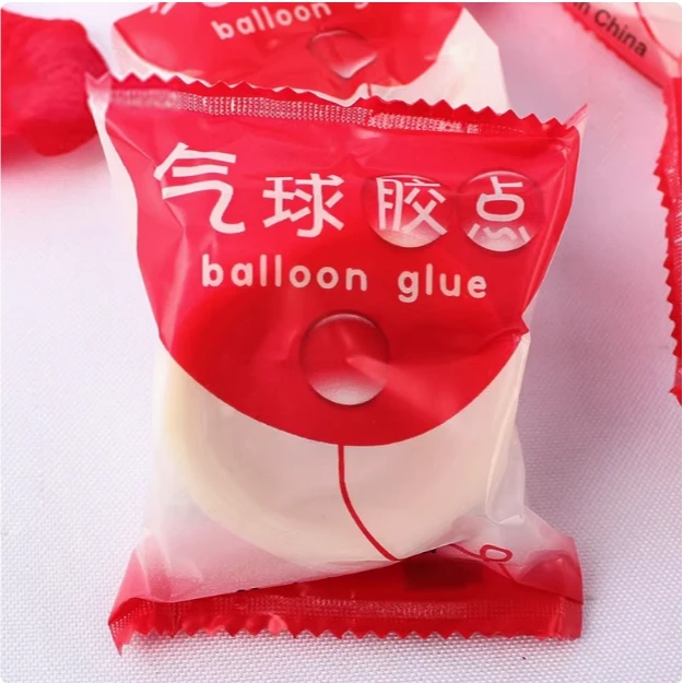 无痕清透气球点胶胶粒婚礼装饰用品专用胶 喜字超粘双面胶点贴
