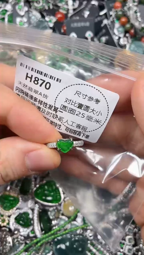 颈饰未镶嵌翡翠H870戒指
