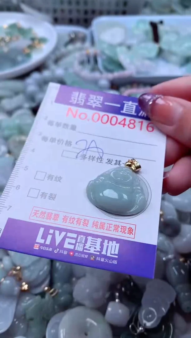 翡翠未镶嵌吊坠(不含链)4816