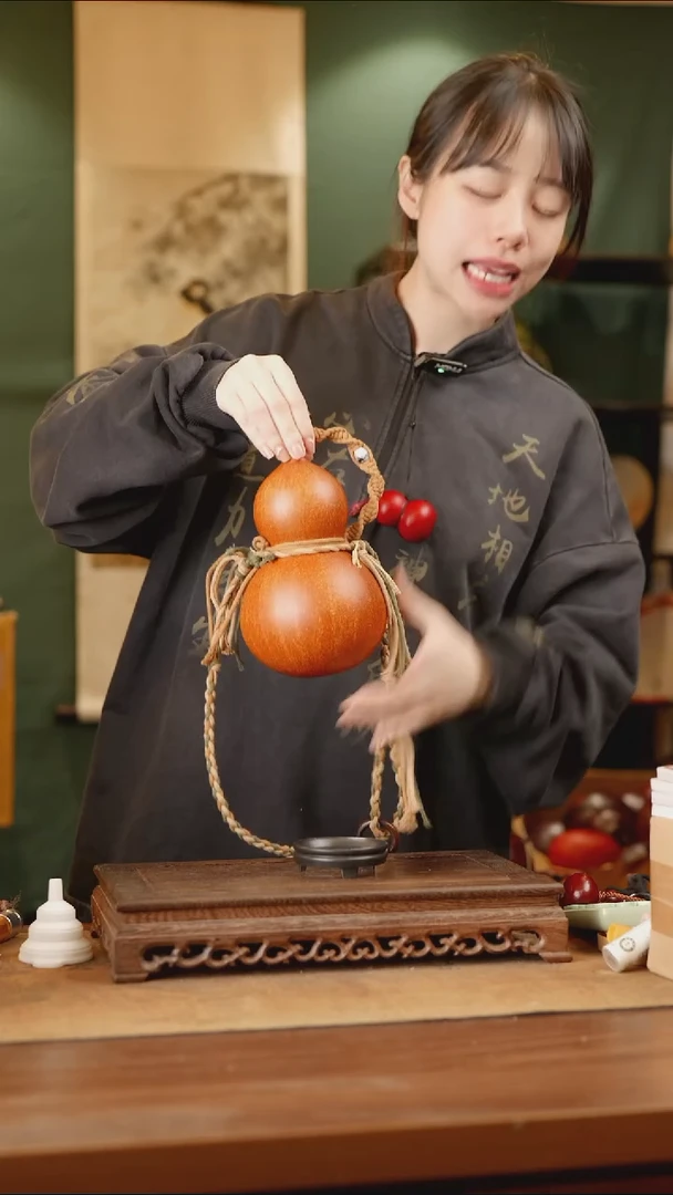 64号精品天然大漆酒葫芦一物一拍~