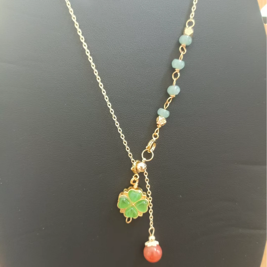 天然翡翠A货，多样式项链，多样性发其一