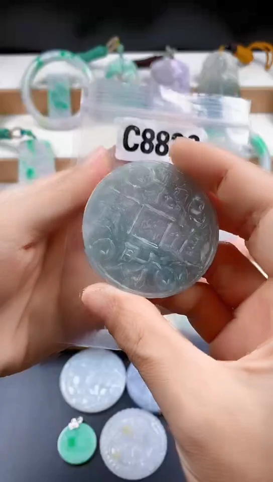 颈饰未镶嵌翡翠天然翡翠吊坠挂件