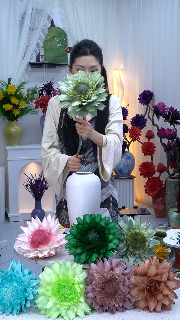 静*永生洋蓟抹茶绿单头【叶片有伤】8582