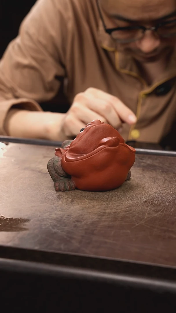 紫砂茶宠金蟾。。。