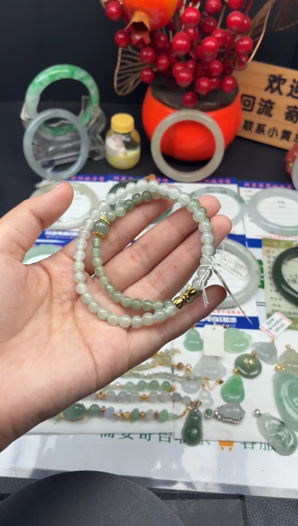 未镶嵌手串翡翠手串