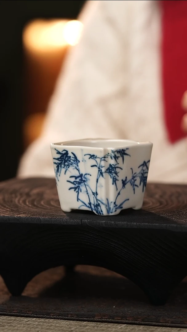 【闪购商品】善见堂 王长根人文釉里红杯（二级品）