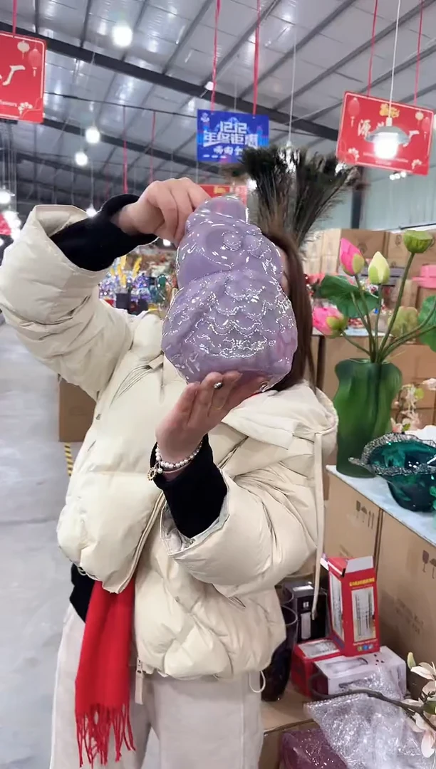 【闪购商品】玻璃于清花器B-早47