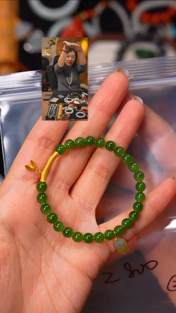未镶嵌手串和田玉神*人见山文玩珠宝回血