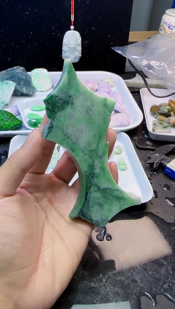 颈饰未镶嵌翡翠061天然A货翡翠