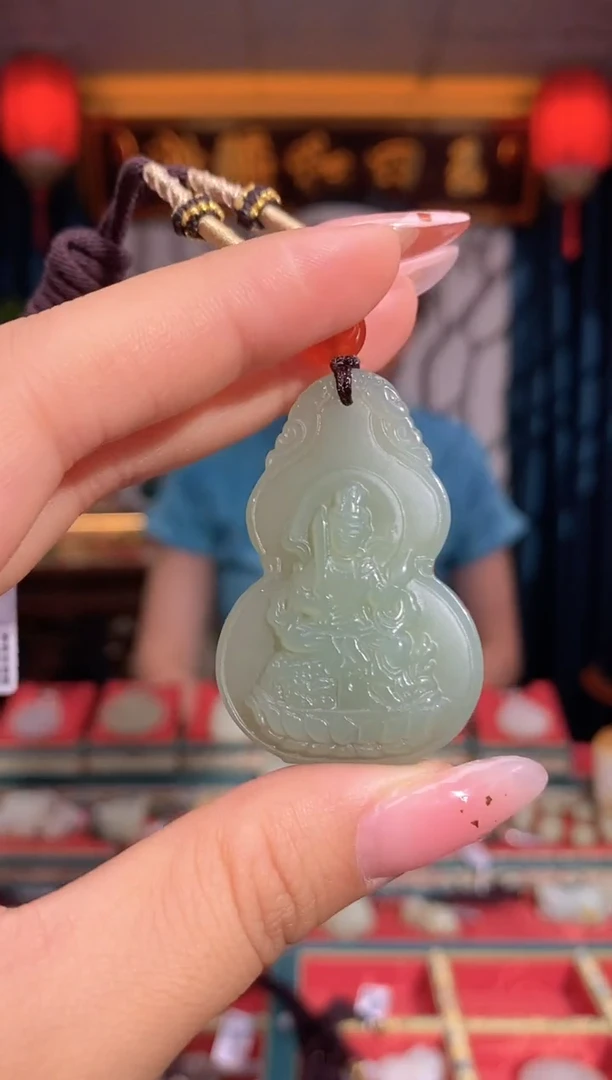 和田玉未镶嵌挂件文殊