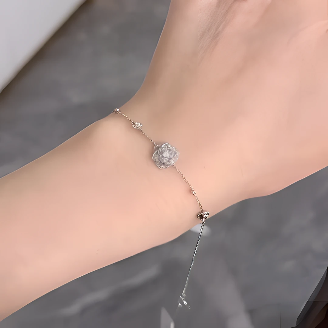 【N·5高定珠宝】  重金  P小玫瑰花手链  ZSSL0233