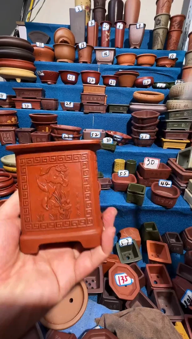 【闪购商品】红陶紫砂花盆8*9