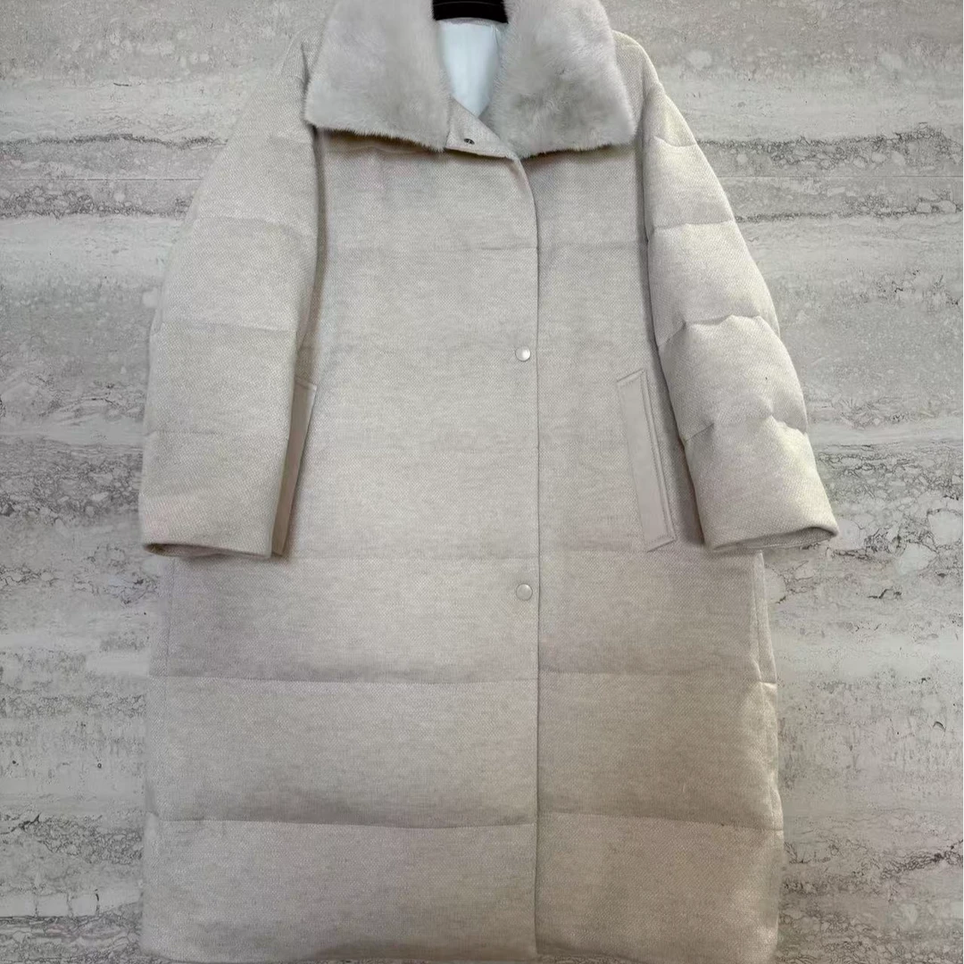 TANTAN 时尚气质中长款秋冬羽绒服4125