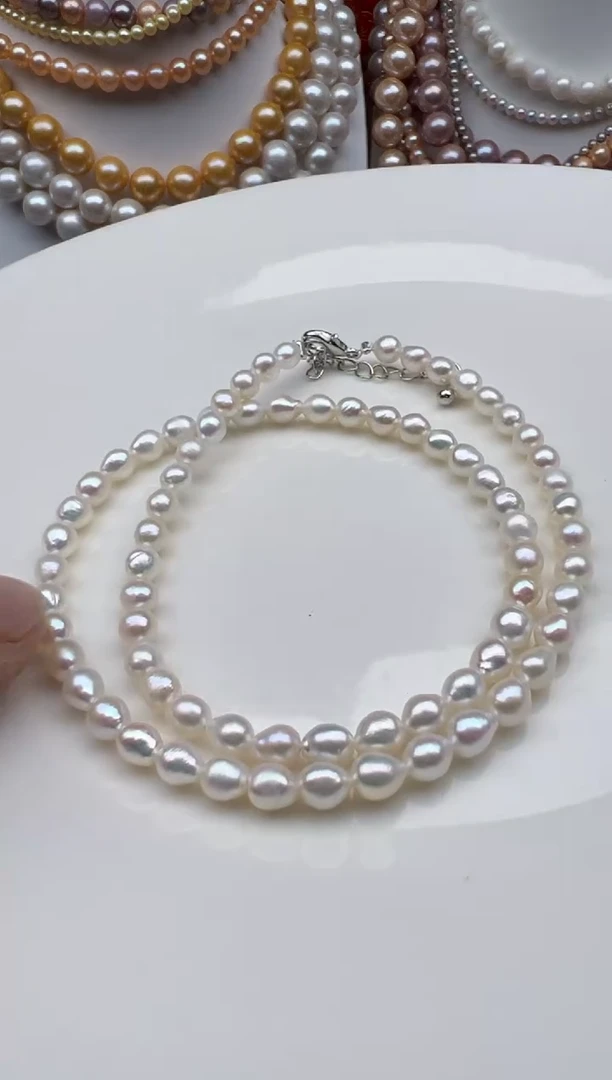 淡水珍珠未镶嵌颈饰1