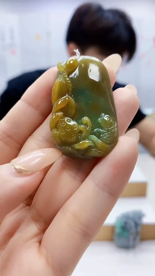 未镶嵌定制翡翠5145ty-毛货挂件34