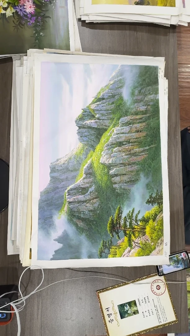 油画【38号】约50*70cm丨朝鲜原创纯手绘孤品油画丨顺丰包邮