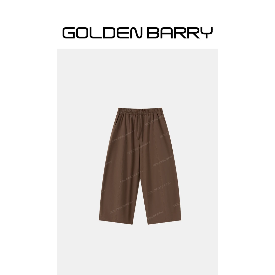 GOLDENBARRY「栗壳谷藏」棉感廓形气球裤556010