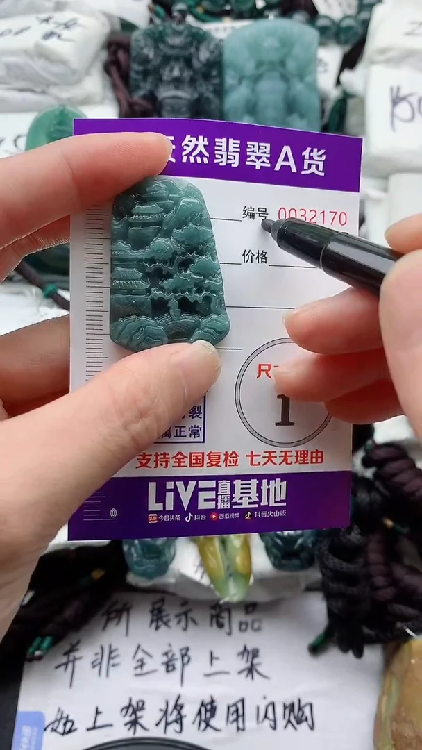 翡翠未镶嵌颈饰000000