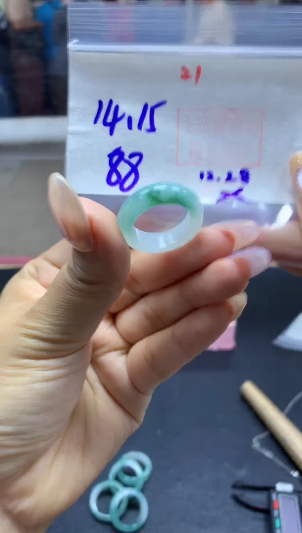 未镶嵌定制翡翠戒圈#88元-毛货需精细抛光