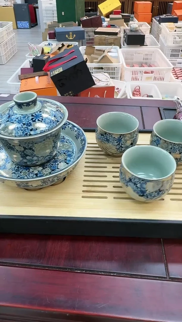 【闪购商品】陶瓷茶具（无礼盒无茶盘）@@A9723