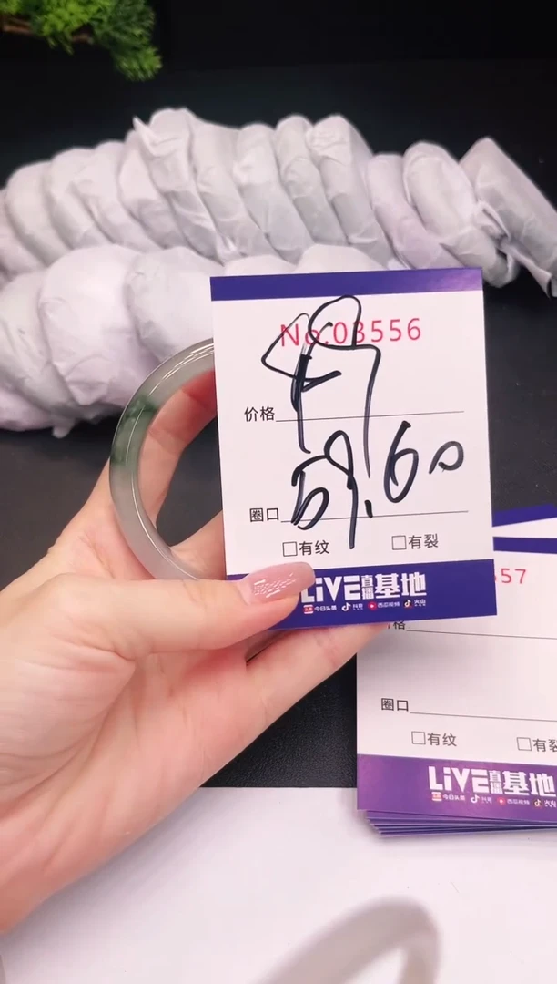 未镶嵌手镯翡翠3556