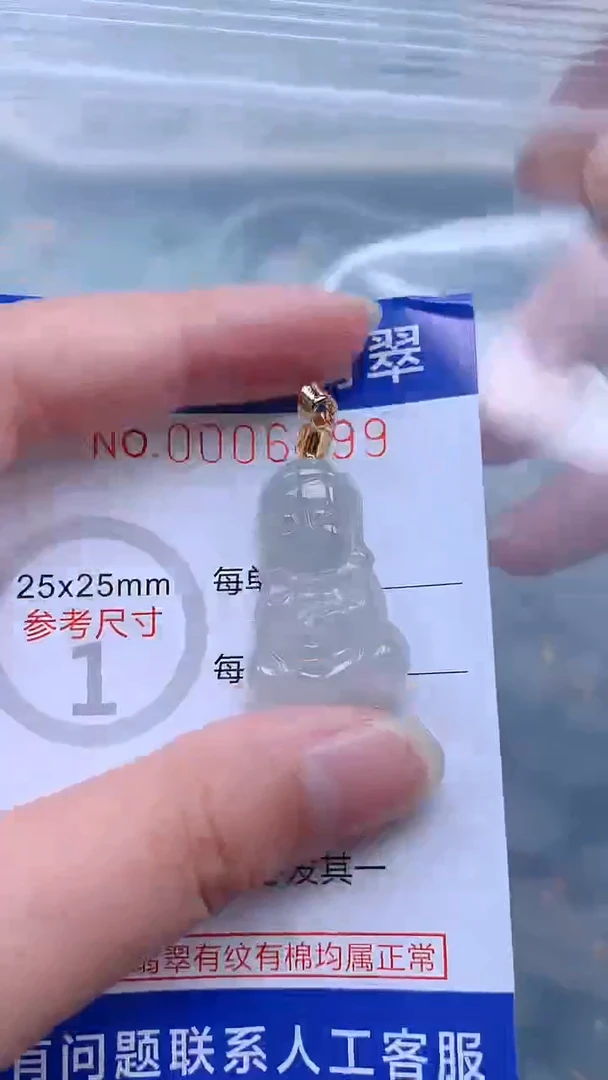 翡翠未镶嵌吊坠(不含链)1