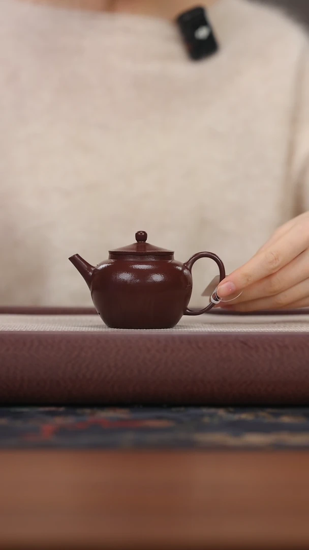 【闪购商品】紫砂茶壶jht紫袍玉砂 笠帽160cc