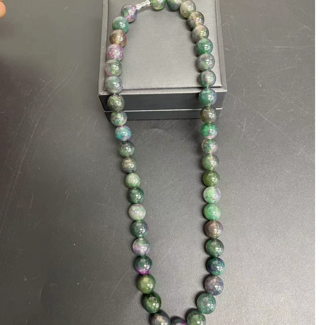 【小杰推荐】冰晶龙鳞纹圆珠项链 （多样性发其一）3305