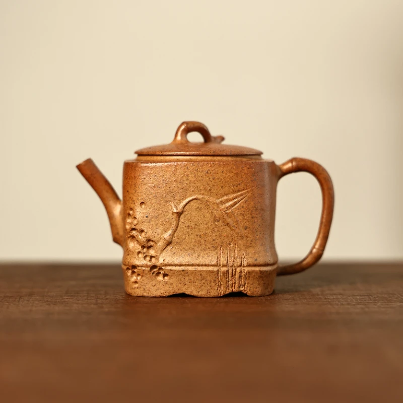 知餘造器 青士二式壶 宜兴茶壶 原矿段泥柴烧手工壶80CC茶具茶壶