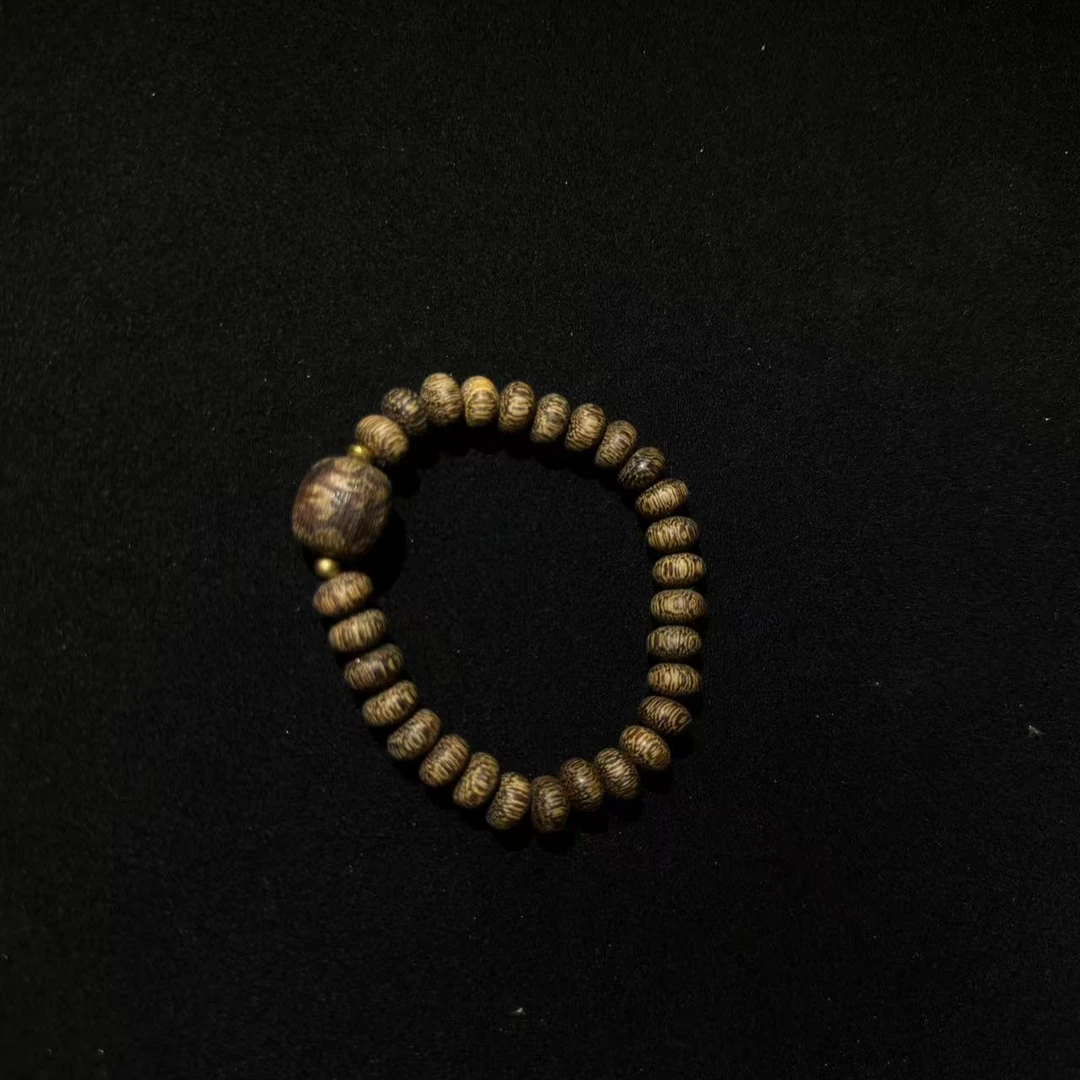 算盘珠单圈白佛珠文玩念珠MQ65