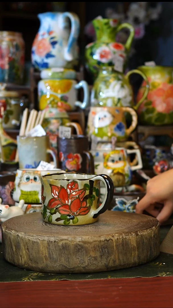 陶瓷139景德镇手工手绘釉下彩