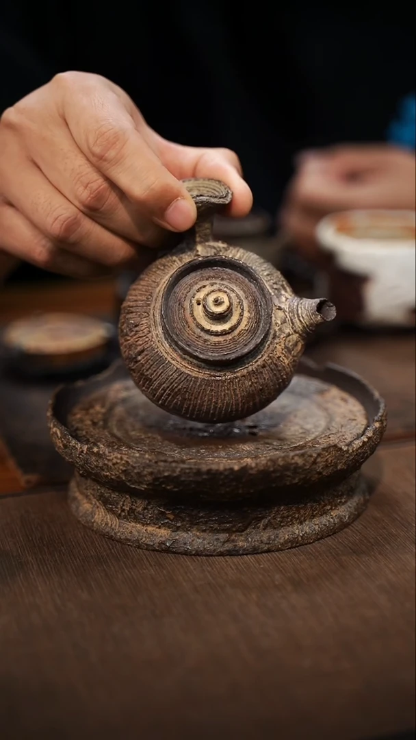 全手工制作  南蛮侧把壶
