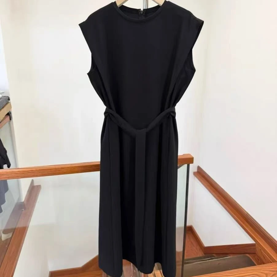 ES205  新款  时尚气质款收腰显瘦系带连衣裙