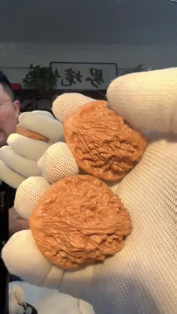 把件文玩核桃006 红狮子 40