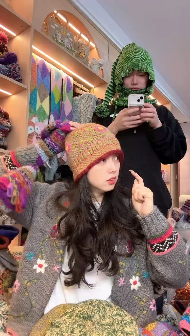 羊毛美丽如刺绣双面