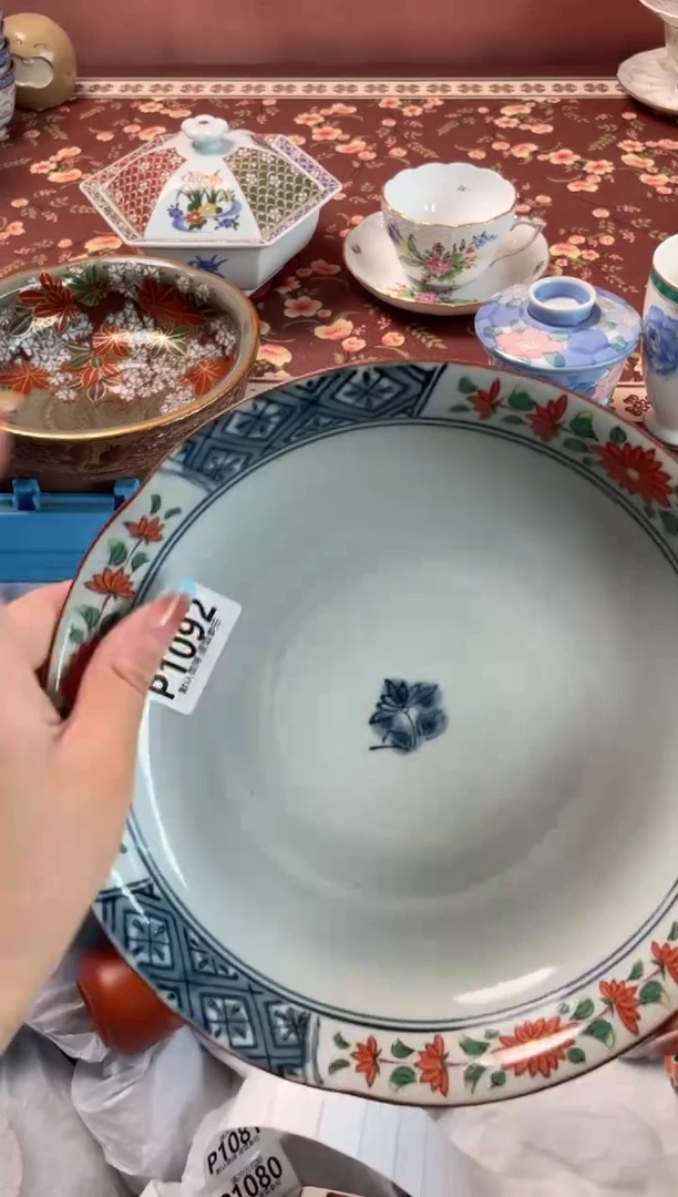 瓷片雨****花瓷器瓷器P1092