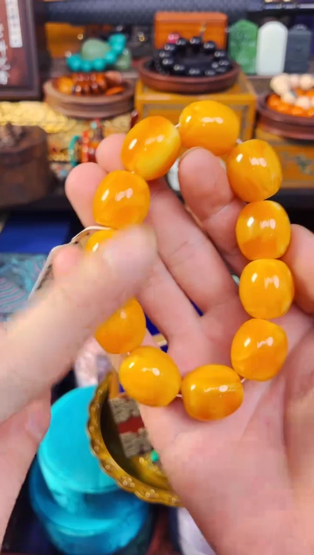 未镶嵌蜜蜡手链精品精品   独具韵味