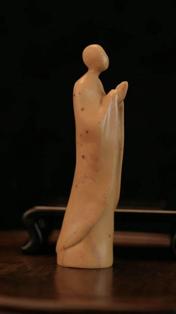 寿山石高山黄无相造像