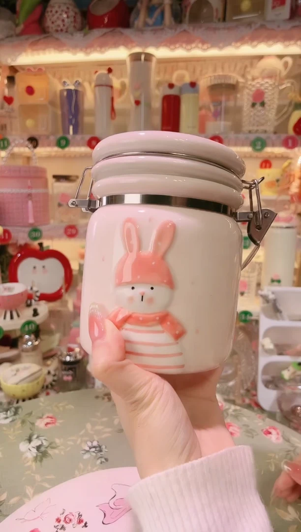 【闪购商品】摆件兔子密封罐品质好，发货快，放心拍