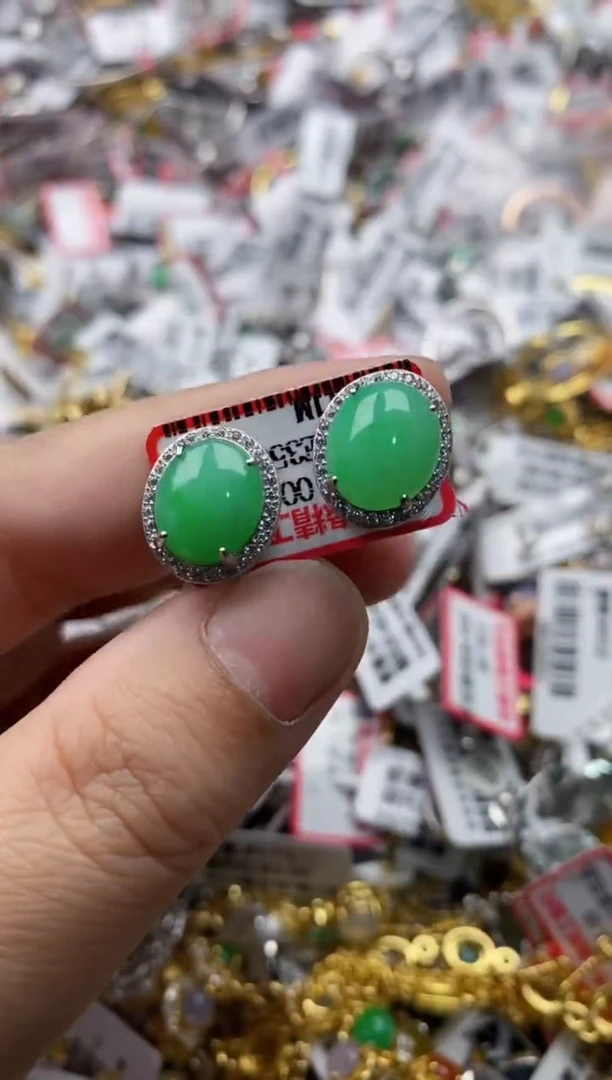 【闪购商品】翡翠戒指银S925镶嵌22222---2