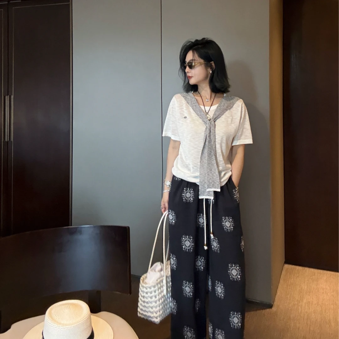 TheLOE/[随便穿穿]植物纤维时装条纹T#06.13ZZ-G7475