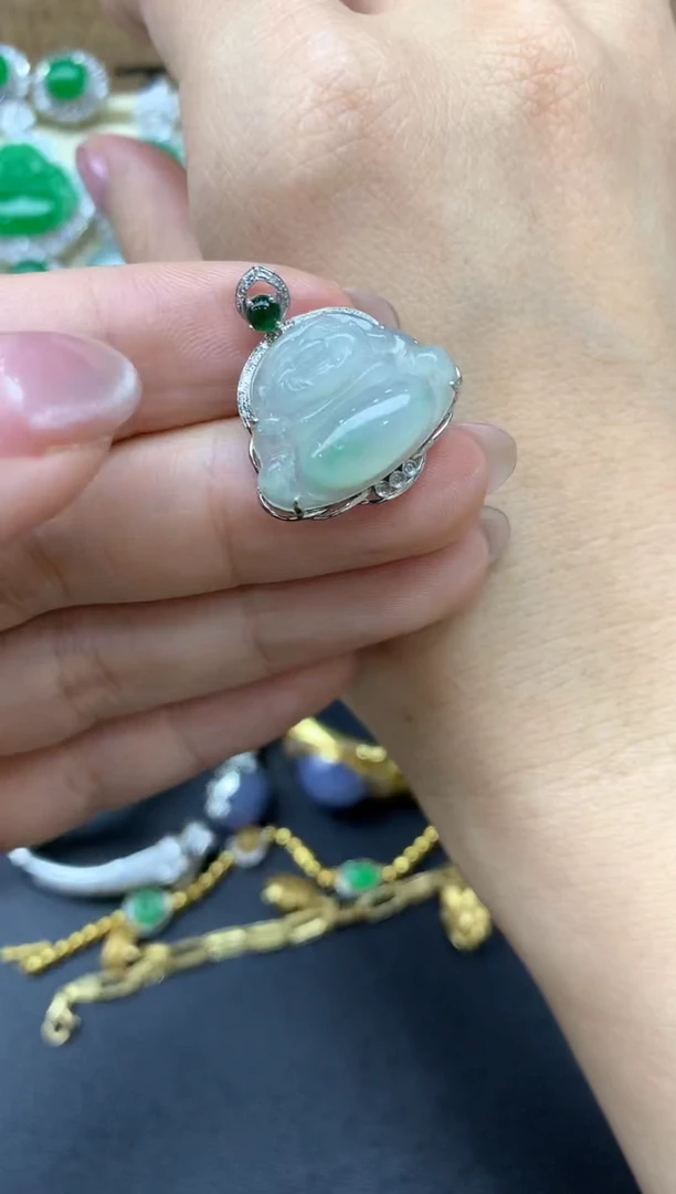 【闪购商品】翡翠颈饰18K金镶嵌170-中国好珍宝