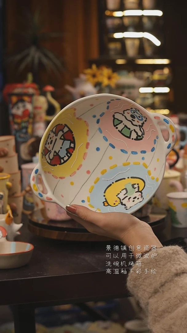 景德镇釉下彩绘设计师款式陶瓷