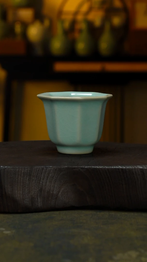 杯子瓷在****）八方杯-微微不完美
