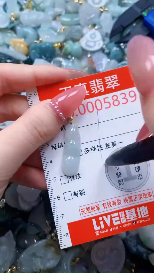 翡翠未镶嵌吊坠(不含链)5839