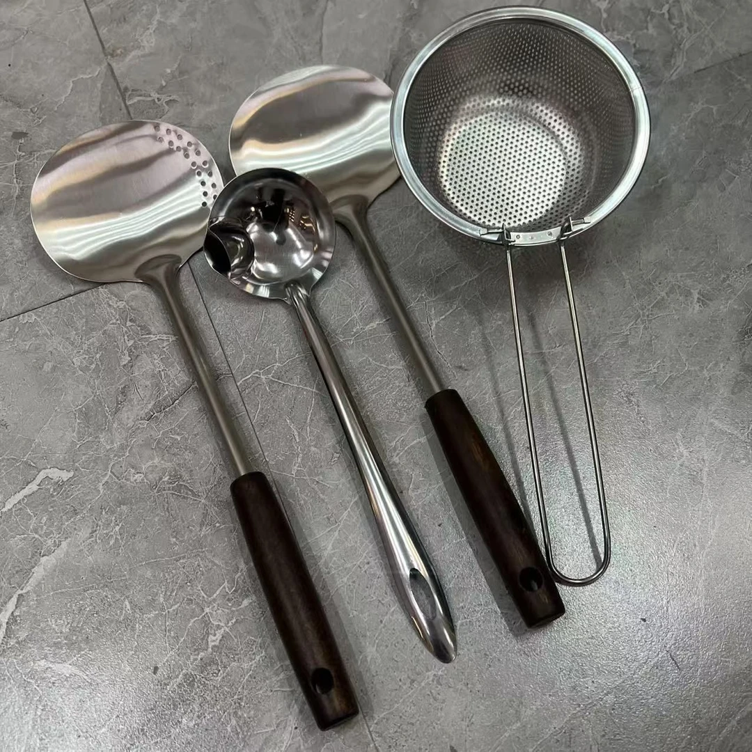 蘑菇铲加煎铲加火锅漏勺加滤油勺四件套必备轻奢现代【汤家限定】